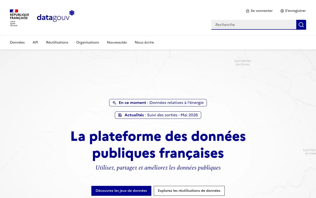Aperçu data.gouv.fr