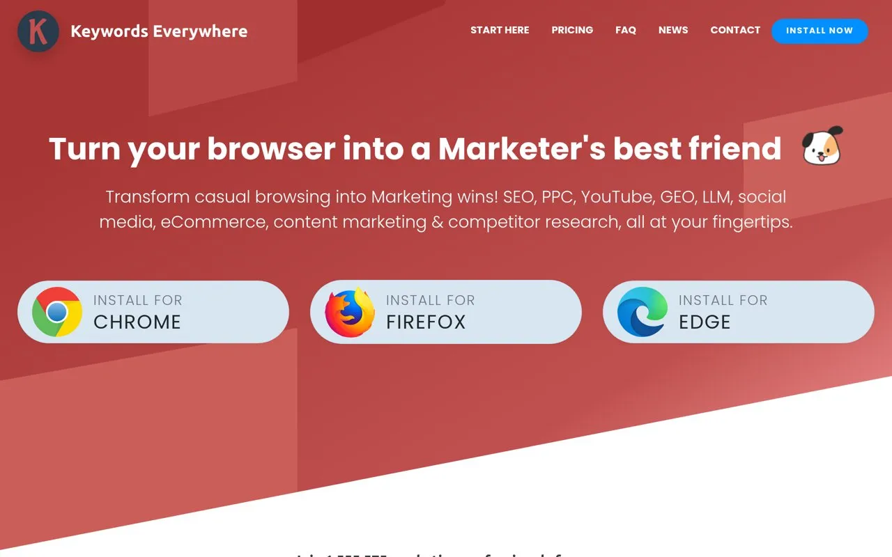 Aperçu Keywords Everywhere API