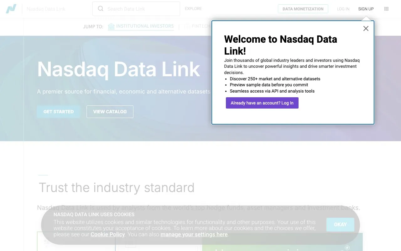 Aperçu Nasdaq Data Link