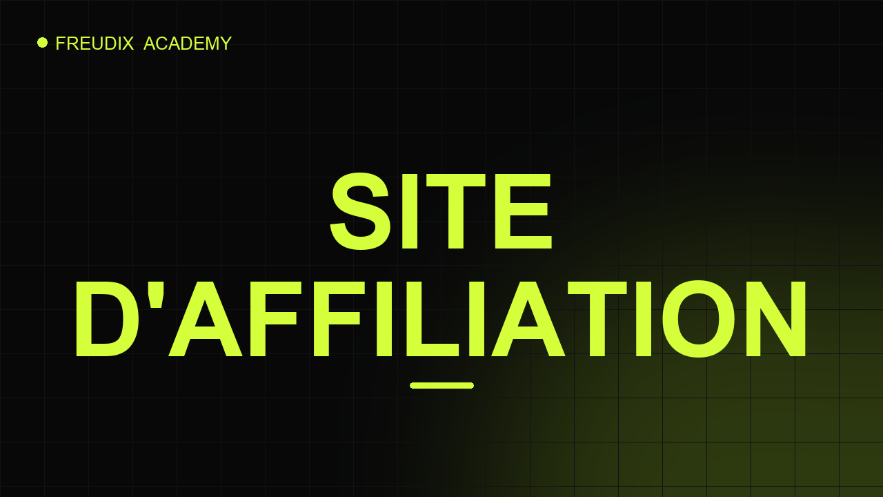 Aperçu Site d'affiliation