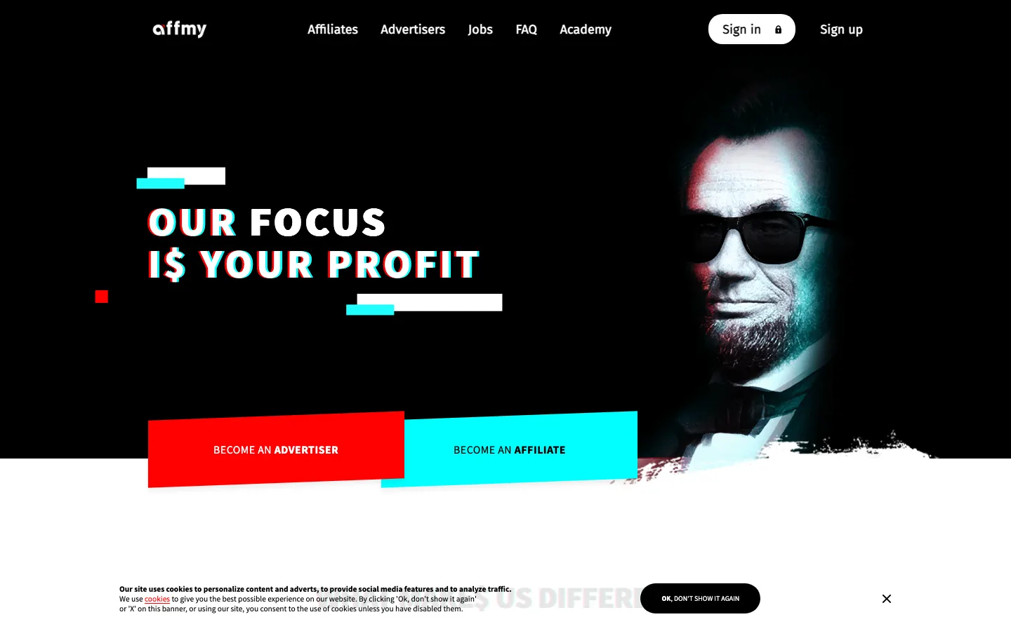 Aperçu du site Affmy